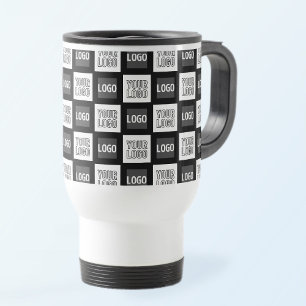Caneca Térmica Qualquer dois logotipos ou imagens reproduzindo pa