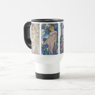 Caneca Térmica Quatro Flores, Alphonse Mucha
