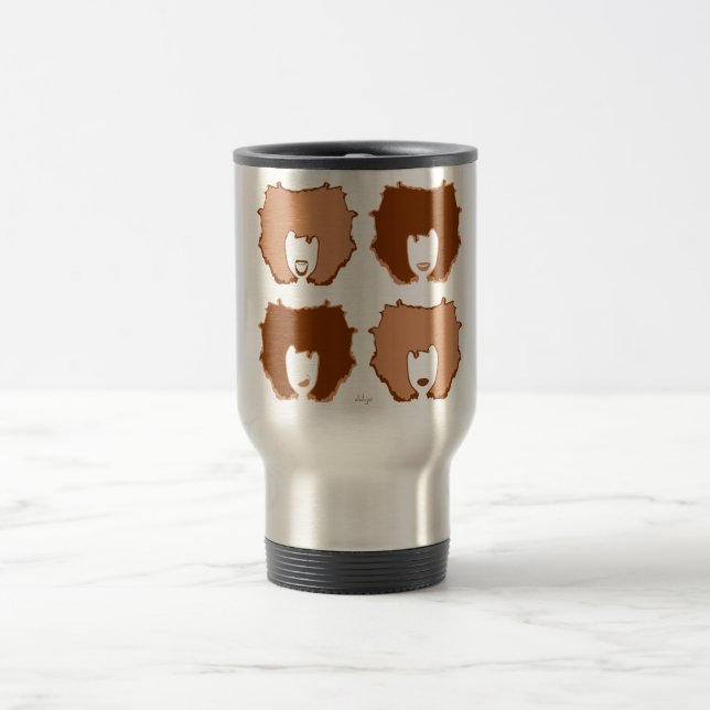 Caneca Térmica QUATRO MODOS em TAN e BROWN (Centro)