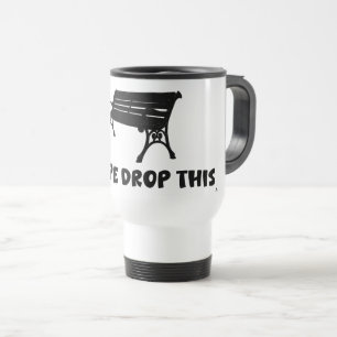 Caneca Térmica Queda de Corda Este Logotipo Divertido de Parque T