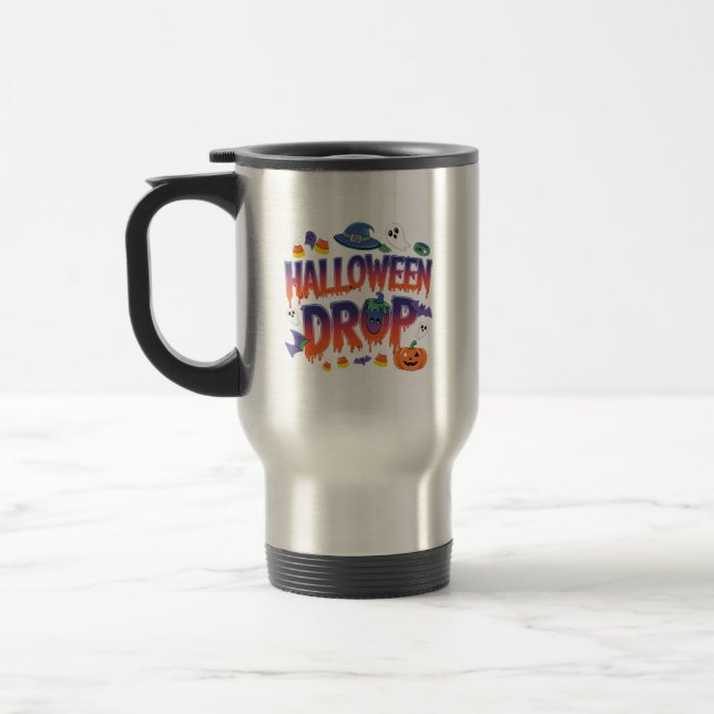 Caneca Térmica Queda de Halloween (Esquerda)
