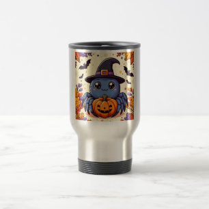 Caneca Térmica Queda/outono/aranha/bruxa/halloween