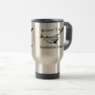 Caneca Térmica Queria Que Eu Fosse Paddlefish Fishin