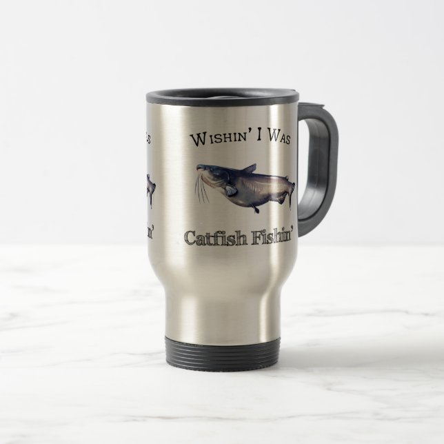 Caneca Térmica Queria Ser Peixe-Peixe-Peixe (Frente Esquerda)