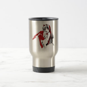Caneca Térmica R & B Mangá, Gatinha Neko Furry Loli Anime