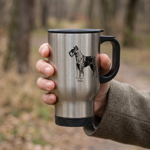 Caneca Térmica Raça de cachorro Schnauzer personalizado