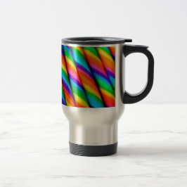 Caneca Térmica Rainbow Candy Cane