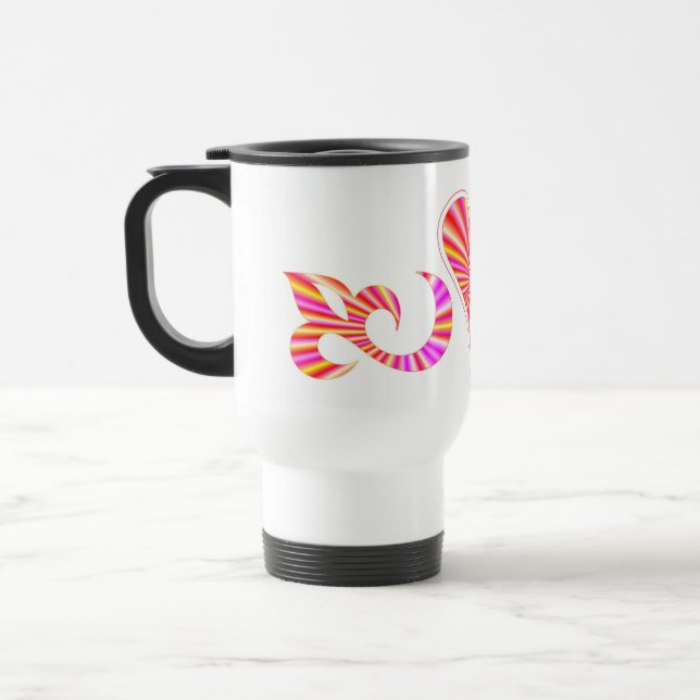 Caneca Térmica Rainbow Heart Lily e Butterfly (Esquerda)