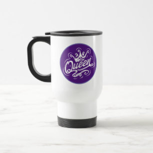 Caneca Térmica Rainha com coroa, Design de tipografia