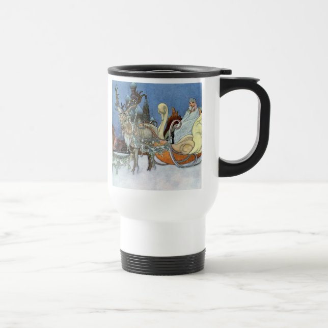 Caneca Térmica Rainha de gelo da neve Rainha Russa Princesa Reind (Direita)