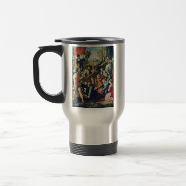 Caneca Térmica Raphael Spasimo Cristo Caindo Sob a Cruz Arte (Esquerda)
