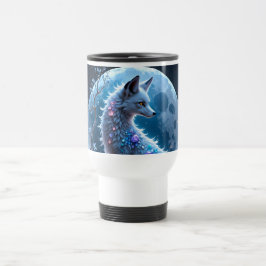 Caneca Térmica Raposa Cristalina ao Luar – Guardiã de Sonhos Sile