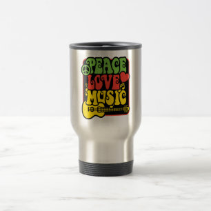 Caneca Térmica Rasta Peace Love Music