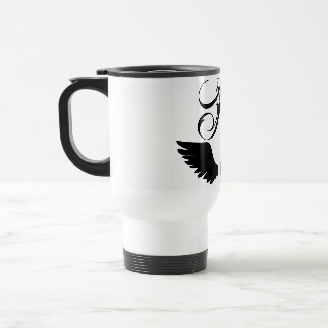 Caneca Térmica Raven emblem - Crie seu próprio emblema (Esquerda)
