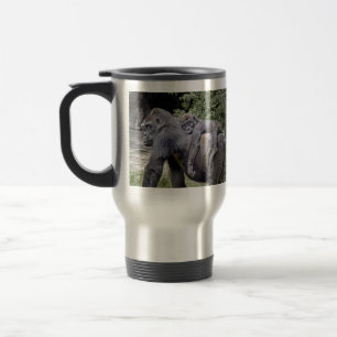 Caneca Térmica Reboque do bebê & da mamã do gorila