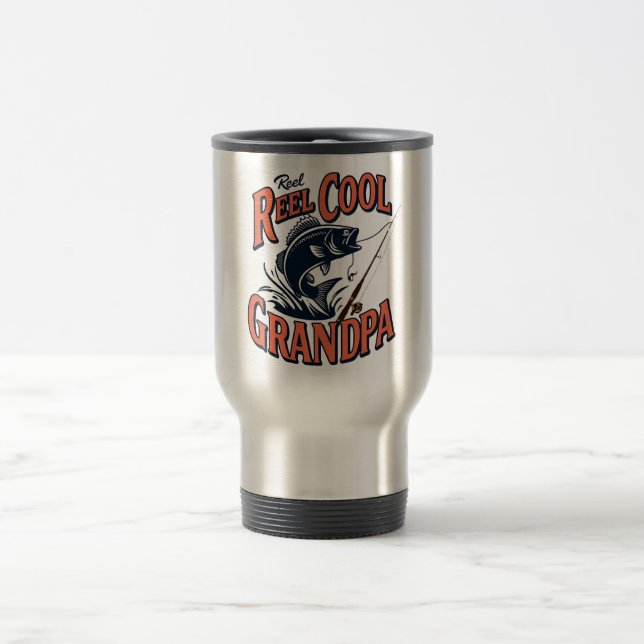 Caneca Térmica Reel Legal Grandpa Viagem ao trabalho Mug - Presen (Centro)