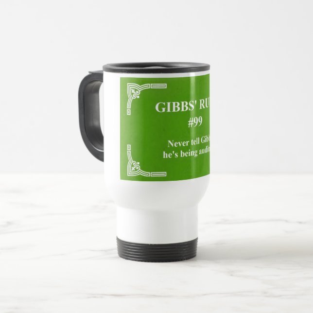 Caneca Térmica regra 99 de Gibbs (Frente Esquerda)