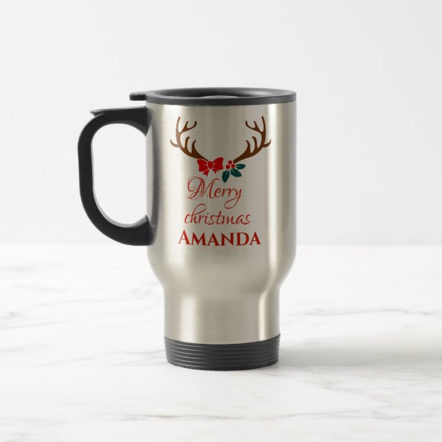 Caneca Térmica Reindeer - Feliz Natal (Esquerda)