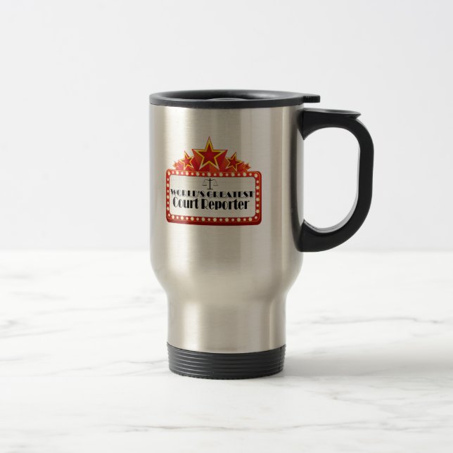 Caneca Térmica Repórter de corte do mundo o grande (Direita)
