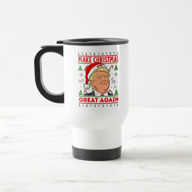 Caneca Térmica Republicano Gift Mug, Donald Trump Feliz Natal (Esquerda)