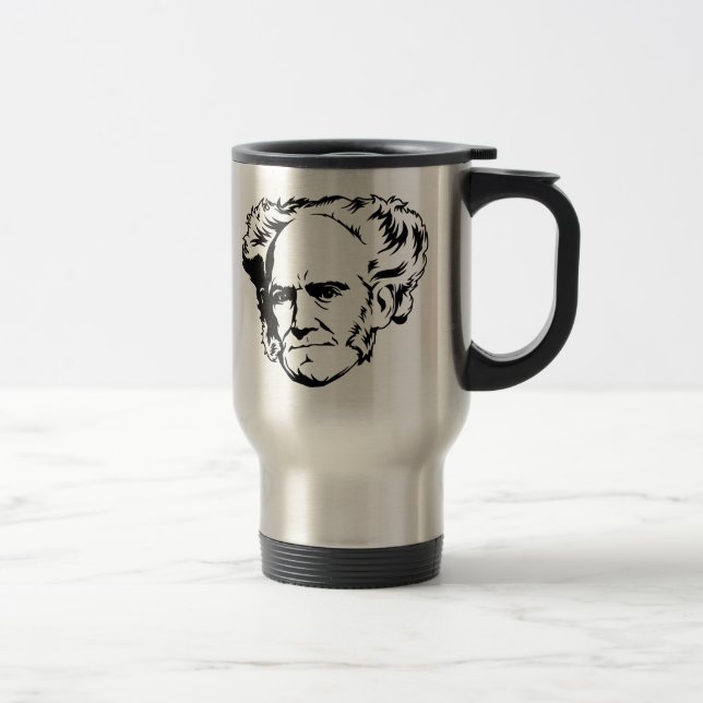 Caneca Térmica Retrato de Arthur Schopenhauer (Direita)