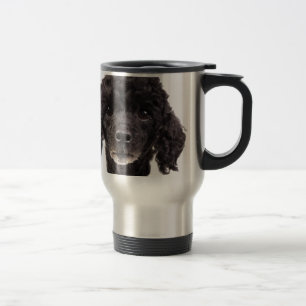 Caneca Térmica Retrato de uma caniche preta
