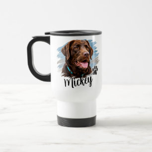 Caneca Térmica Retrato Personalizado de Cachorro