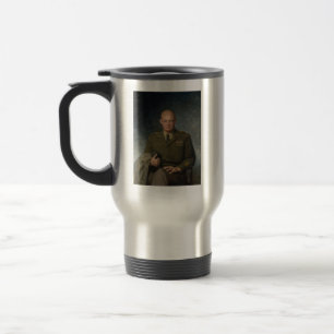 Caneca Térmica Retrato Pintado de Cinco Estrelas do General Dwigh