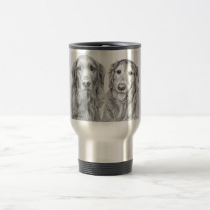Caneca Térmica Retrievers dourados Fred e Baxter