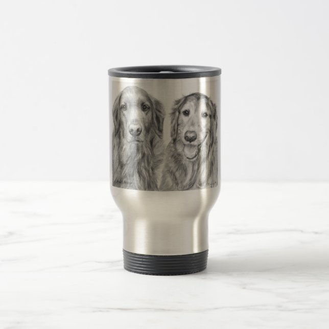 Caneca Térmica Retrievers dourados Fred e Baxter (Centro)