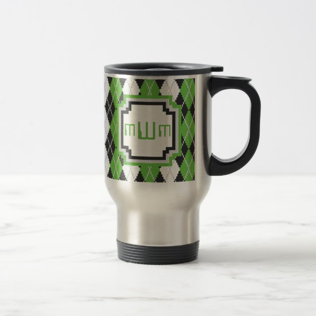 Caneca Térmica Retro Argyle Mug (Direita)