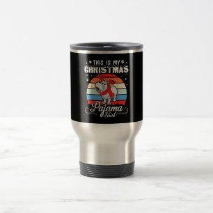 Caneca Térmica Retro Hippo Esta É Minha Camisa De Natal Do Panja