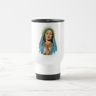 Caneca Térmica Retro Style Virgin Mary Travel Mug