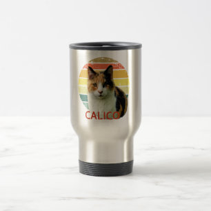 Caneca Térmica Retro Sunset Calico Moggy Cat