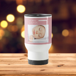 Caneca Térmica Rico - Foto do bebê em forma de beleza | Rosa e Br