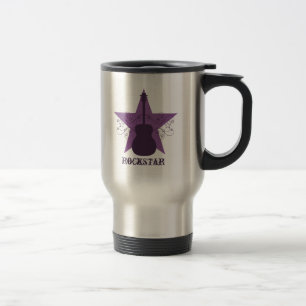 Caneca Térmica Rico Guitar Star Roda Mug, Roxo