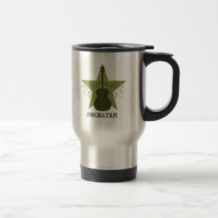 Caneca Térmica Rico Guitar Star Roda Mug, Verde