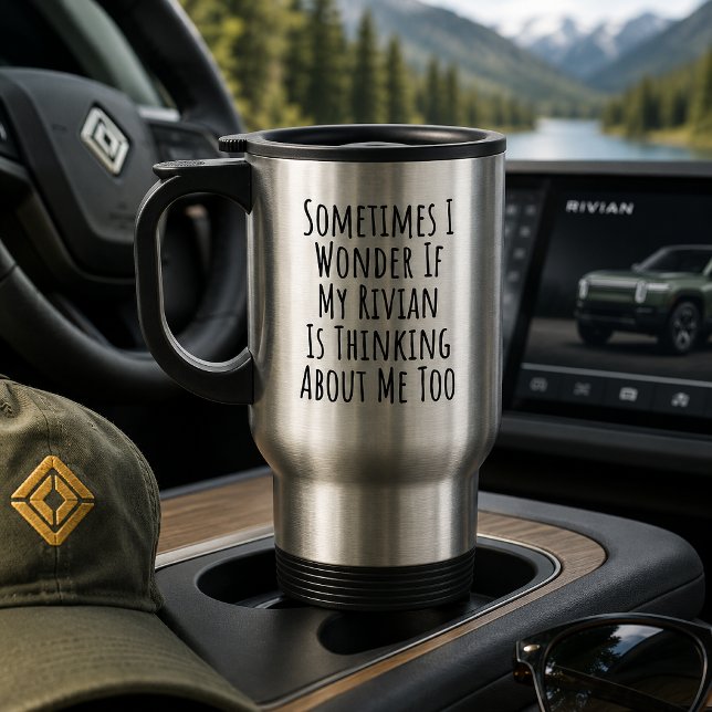 Caneca Térmica Rivian Auto Divertido (Criador carregado)