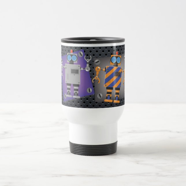 Caneca Térmica Robô Mecânico Cartoon (Centro)