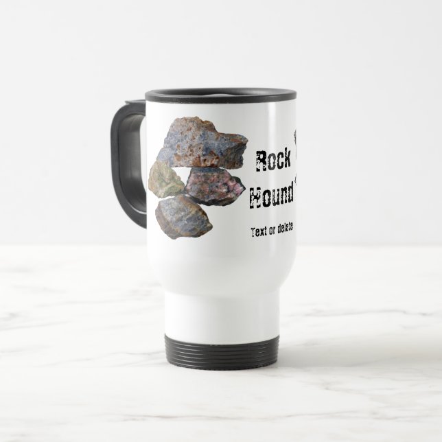 Caneca Térmica Rock Hound Mineral Collectors Funny (Frente Esquerda)