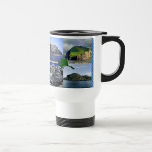 Caneca Térmica Rock Landscapes da Colagem do Alasca