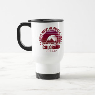 Caneca Térmica Rocky Mountain National Park Colorado Retro