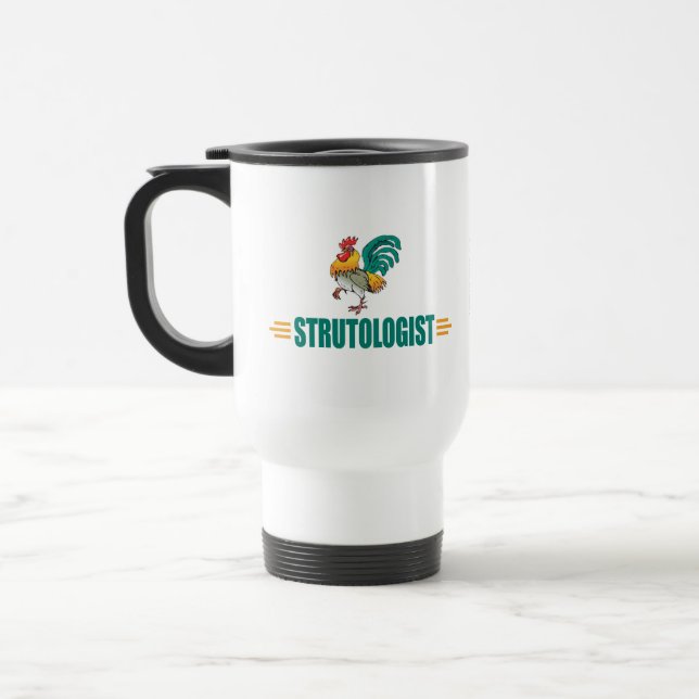 Caneca Térmica Rooster Engraçado (Esquerda)