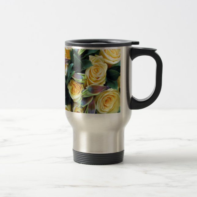 Caneca Térmica Rosa Amarelo Buds (Direita)