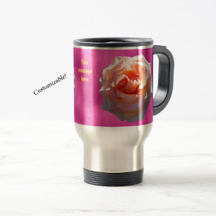 Caneca Térmica Rosa Blush personalizável