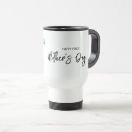 Caneca Térmica Rosa de Greenery do Primeiro Dia das Mães Foto