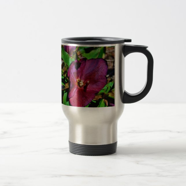 Caneca Térmica Rosa de Lenten Rosa Burgundy (Direita)