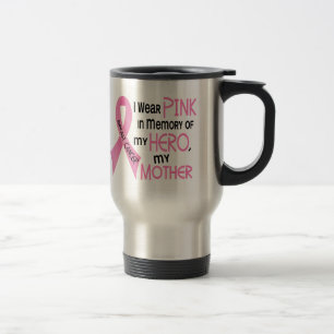 Caneca Térmica ROSA do cancro da mama na MEMÓRIA de MINHA MÃE 1