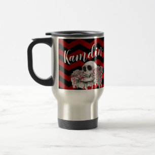 Caneca Térmica Rosa gótico personalizado de 15 onças de café