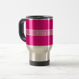 Caneca Térmica Rosa Quente Nome Personalizado
